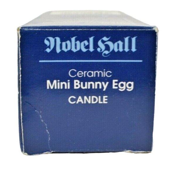 Vintage Nobel Hall 4 inch Ceramic Mini Bunny Egg Candle with box - Picture 7 of 7